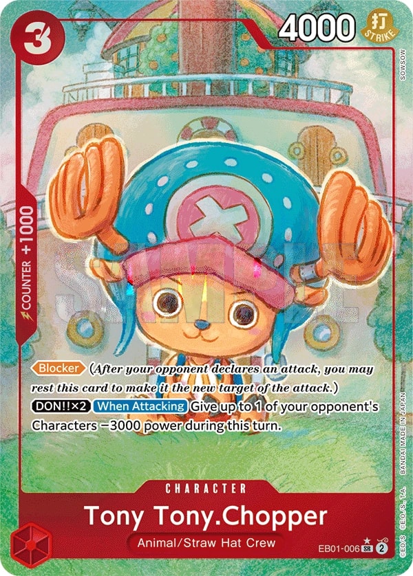 Tony Tony.Chopper (006) (Alternate Art) One Piece card