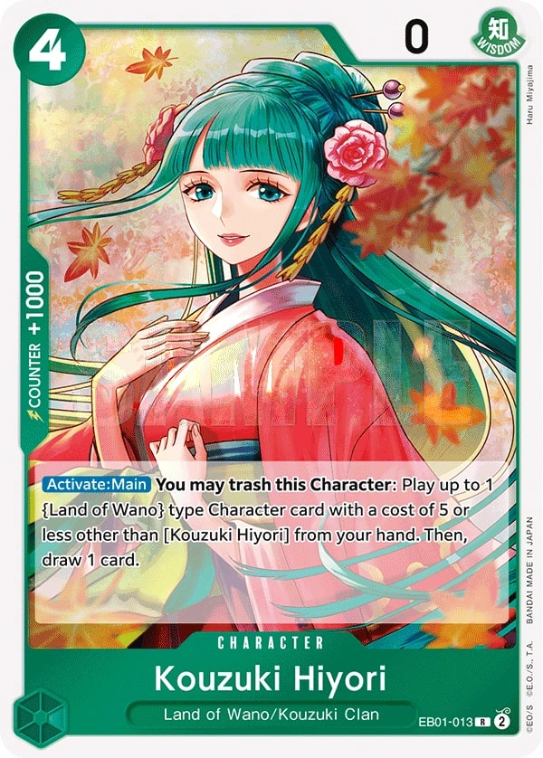 Kouzuki Hiyori (EB01-013) — Rare One Piece card