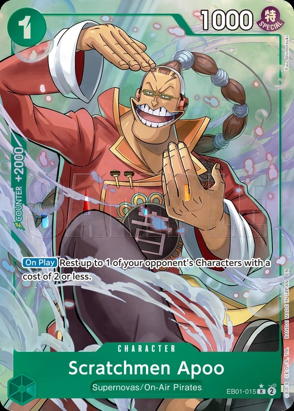 Scratchmen Apoo (015) (Alternate Art) One Piece card
