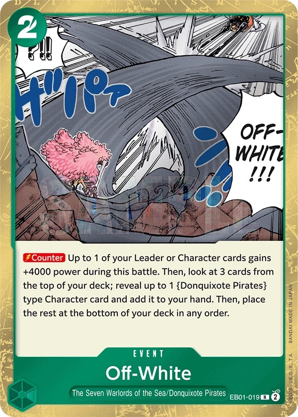 Off-White (EB01-019) — Rare One Piece card