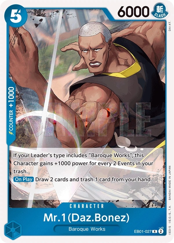 Mr. 1 (EB01-027) — Rare One Piece card