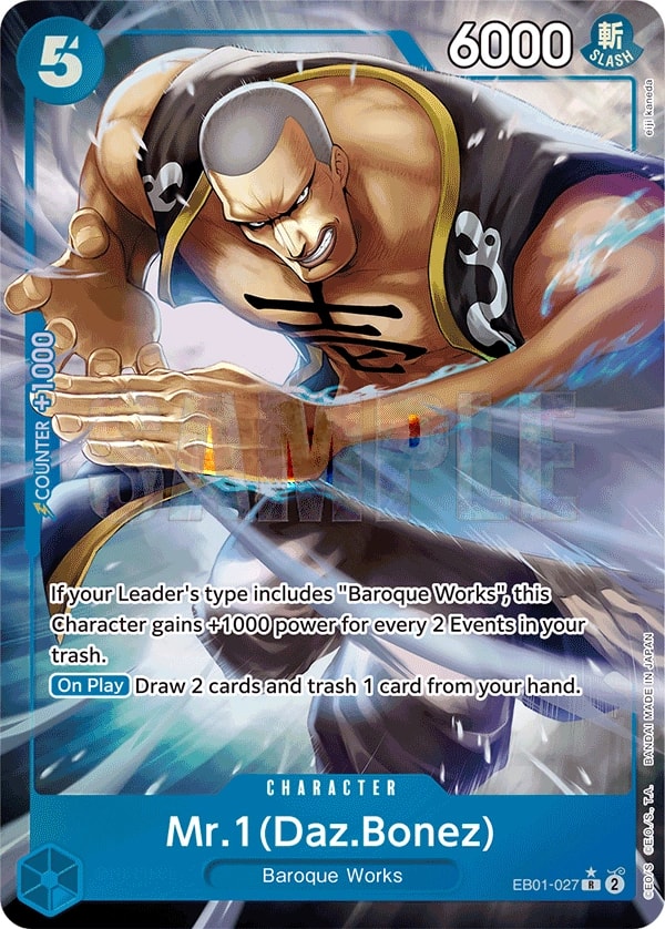 Mr. 1 (027) (Daz.Bonez) One Piece card