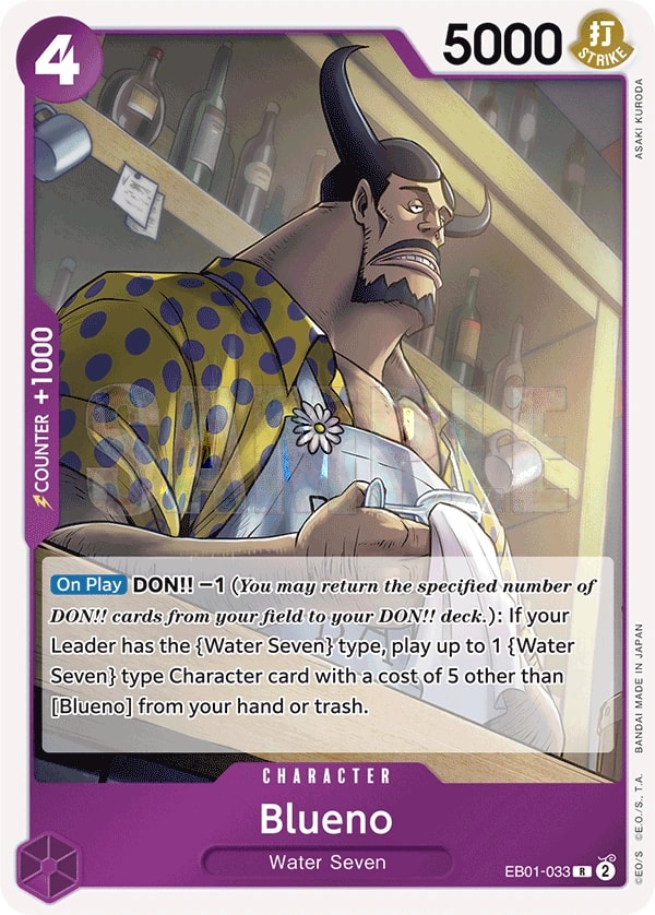 Blueno (EB01-033) — Rare One Piece card