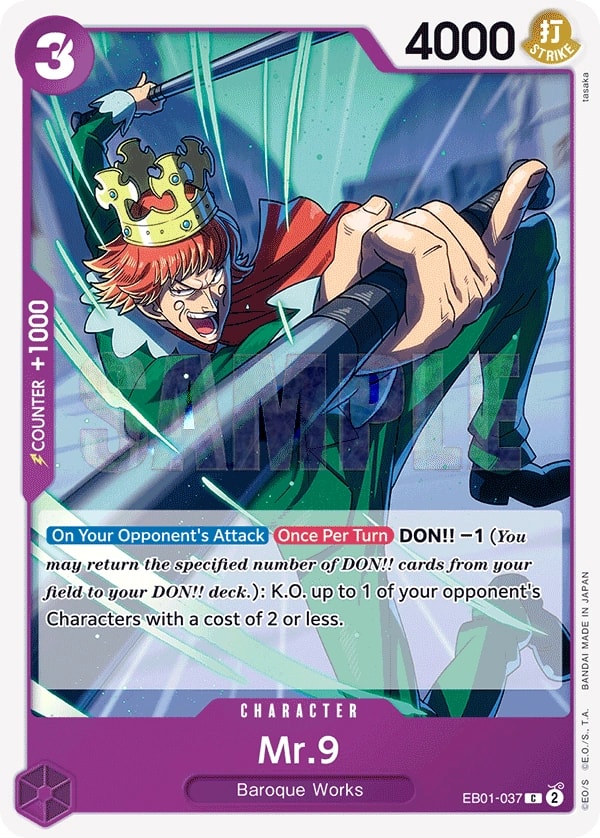 Mr. 9 (EB01-037) — Common One Piece card