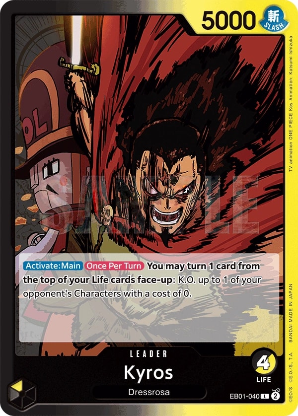 Kyros EB01-040 One Piece leader card