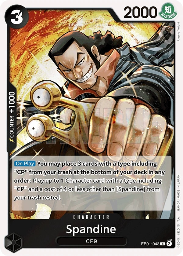 Spandine (EB01-043) — Rare One Piece card