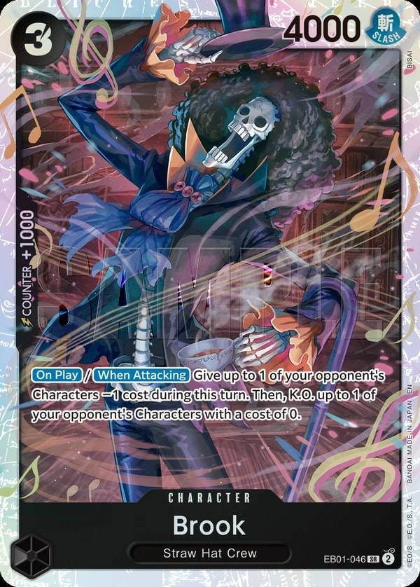 Brook (046) (Reprint) One Piece card