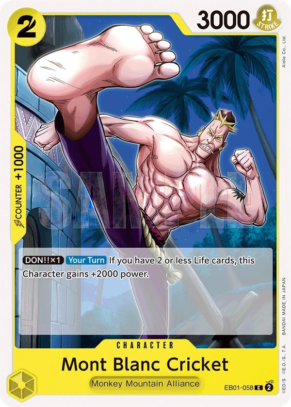 Mont Blanc Cricket (EB01-058) — Common One Piece card