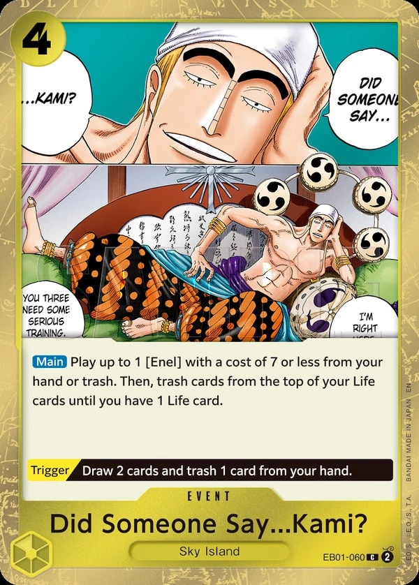 Did Someone Say...Kami? (060) (Pirate Foil) One Piece card