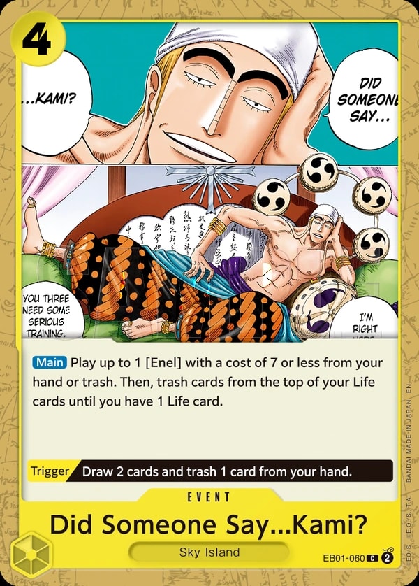 Did Someone Say...Kami? (060) (Reprint) One Piece card