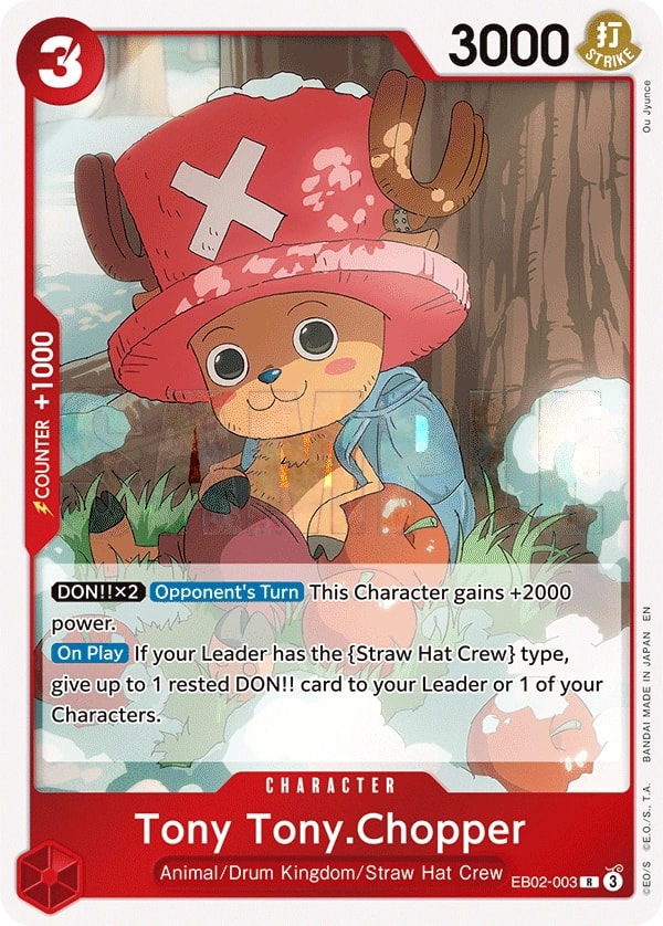 Tony Tony.Chopper (EB02-003) — Rare One Piece card