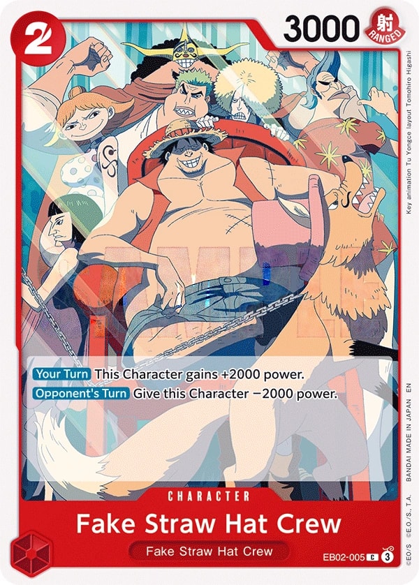 Fake Straw Hat Crew (EB02-005) — Common One Piece card