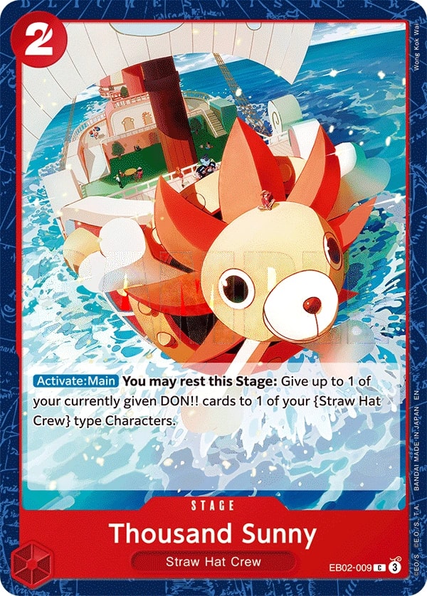 Thousand Sunny (EB02-009) — Common One Piece card