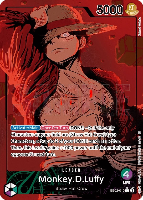 Monkey.D.Luffy (010) (Alternate Art) One Piece card