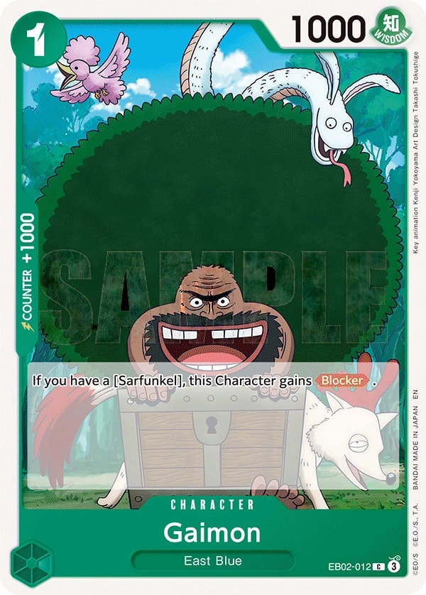Gaimon (EB02-012) — Common One Piece card