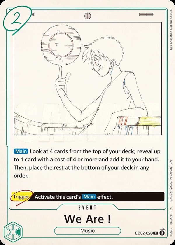 We Are! (EB02-020) — Rare One Piece card