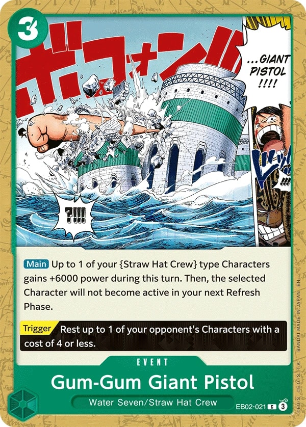 Gum-Gum Giant Pistol (EB02-021) — Common One Piece card