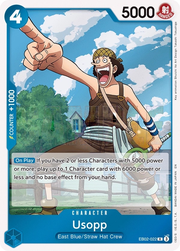 Usopp (EB02-022) — Rare One Piece card