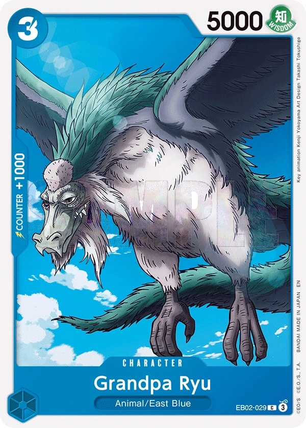 Grandpa Ryu (EB02-029) — Common One Piece card