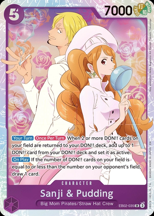 Sanji & Pudding EB02-035 One Piece card