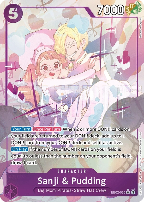 Sanji & Pudding (035) (Alternate Art) One Piece card