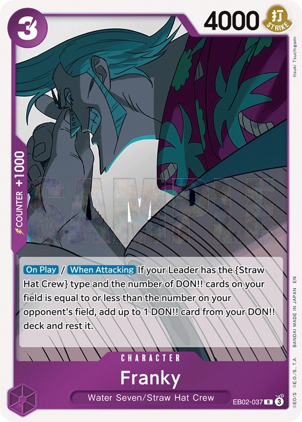 Franky (EB02-037) — Rare One Piece card