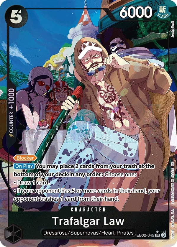 Trafalgar Law (045) (Alternate Art) One Piece card