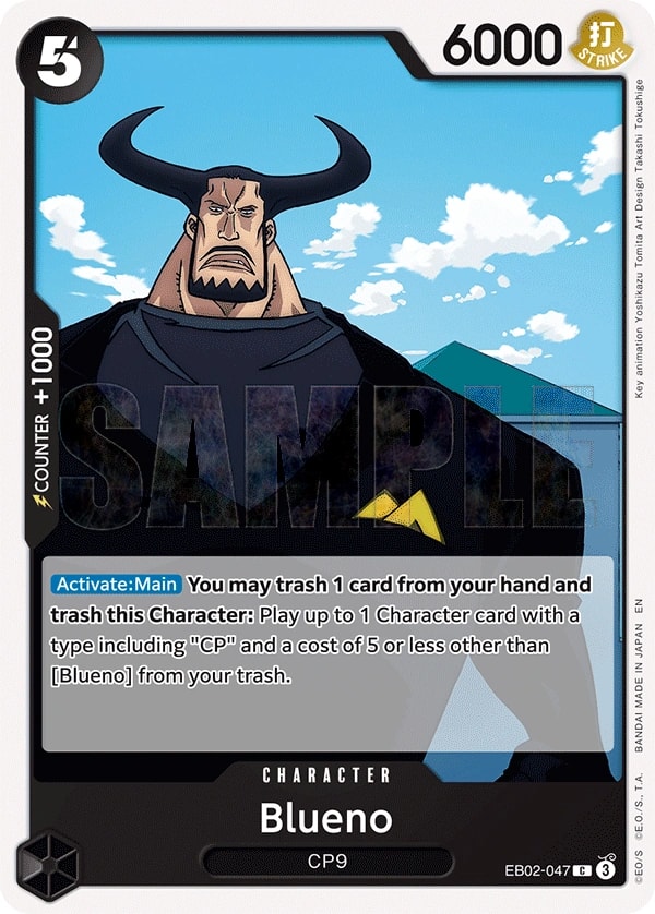 Blueno (EB02-047) — Common One Piece card