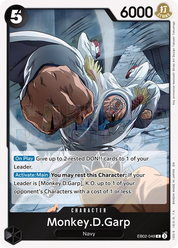 Monkey.D.Garp (EB02-049) — Rare One Piece card