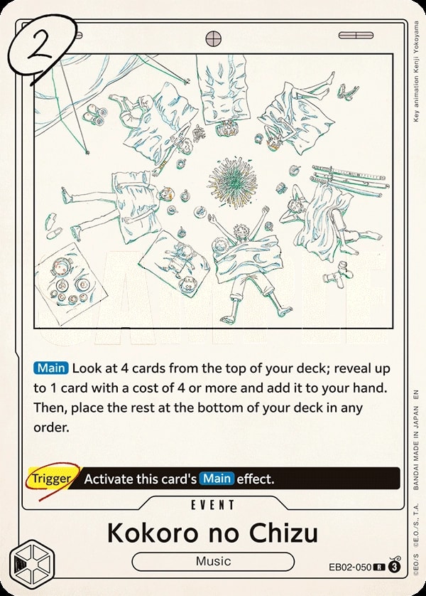 Kokoro no Chizu (EB02-050) — Rare One Piece card