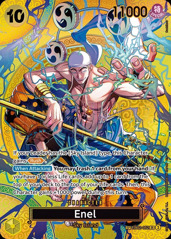 Enel (052) (SP) One Piece card
