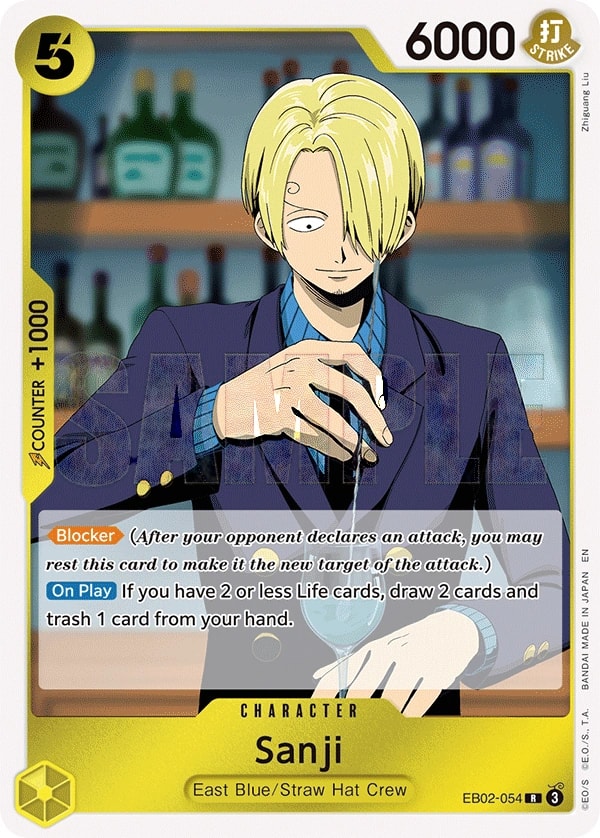 Sanji (EB02-054) — Rare One Piece card
