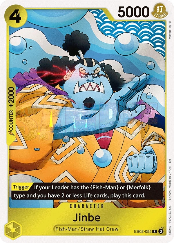 Jinbe (EB02-055) — Rare One Piece card