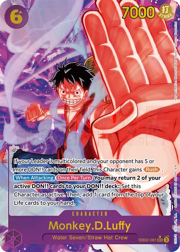 Monkey.D.Luffy (061) (Alternate Art) One Piece card