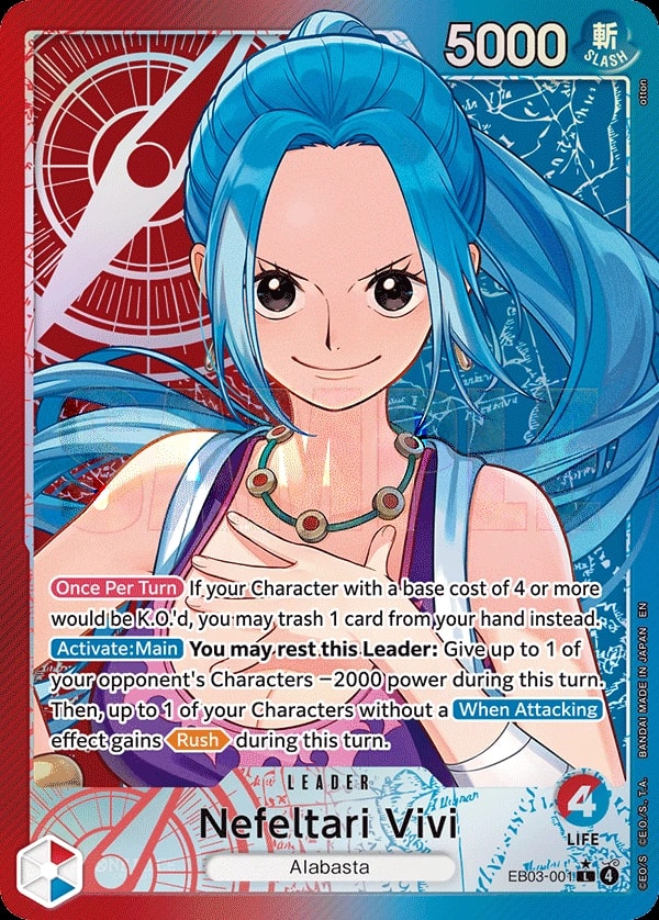 Nefeltari Vivi (001) (Alternate Art) One Piece card
