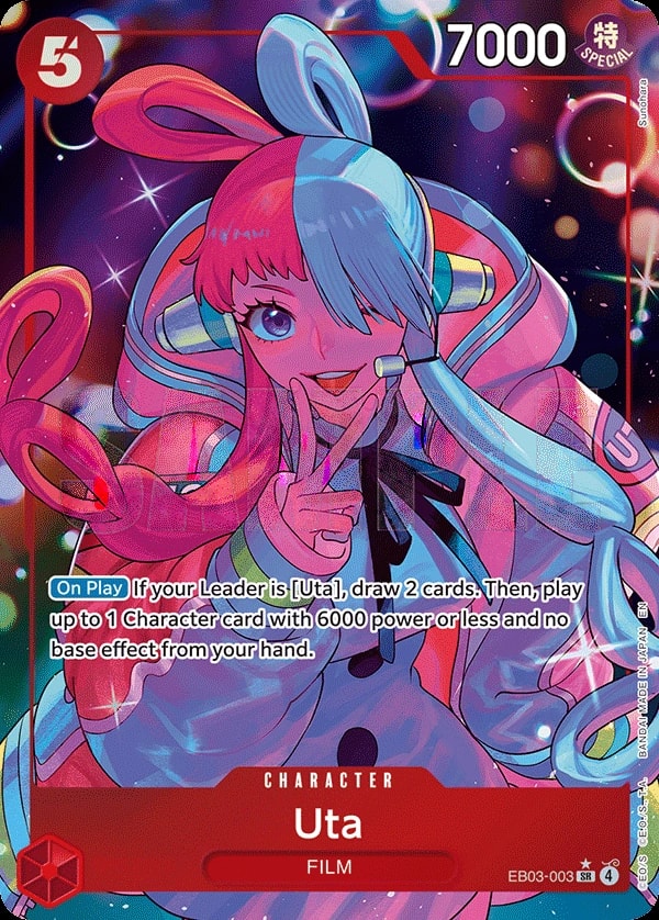 Uta (003) (Alternate Art) One Piece card