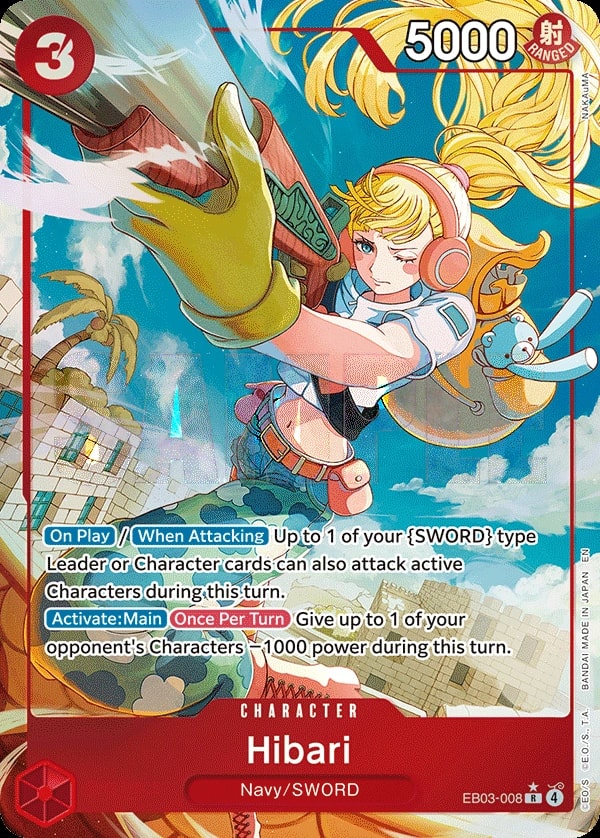Hibari (008) (Alternate Art) One Piece card