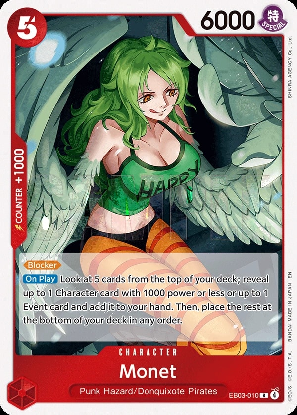 Monet (EB03-010) — Rare One Piece card