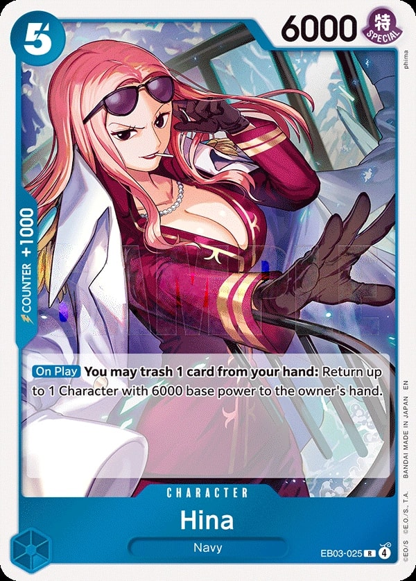 Hina (EB03-025) — Rare One Piece card