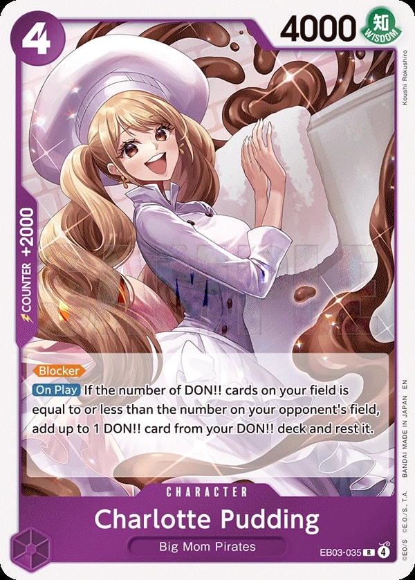 Charlotte Pudding (EB03-035) — Rare One Piece card