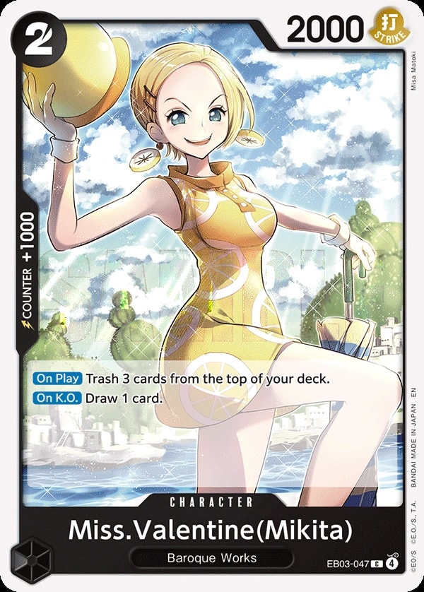Miss.Valentine (EB03-047) — Common One Piece card