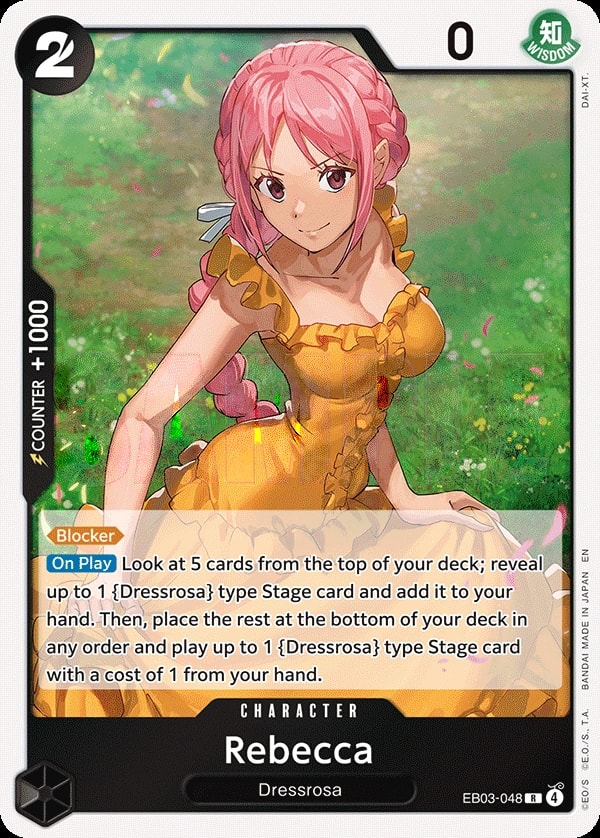 Rebecca (EB03-048) — Rare One Piece card