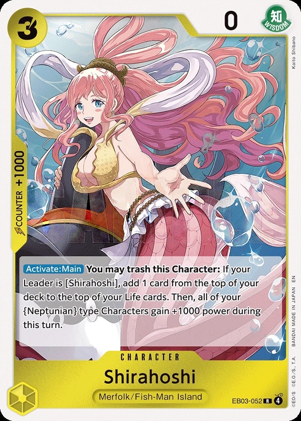 Shirahoshi (EB03-052) — Rare One Piece card