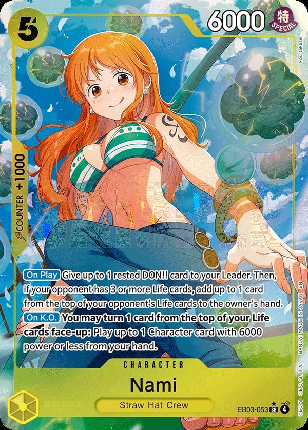 Nami (053) (Alternate Art) One Piece card