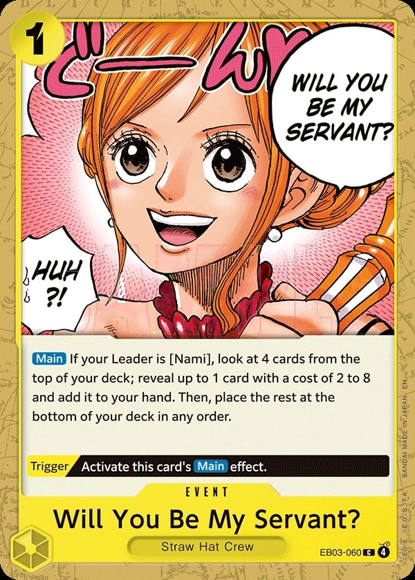 Will You Be My Servant? (EB03-060) — Common One Piece card
