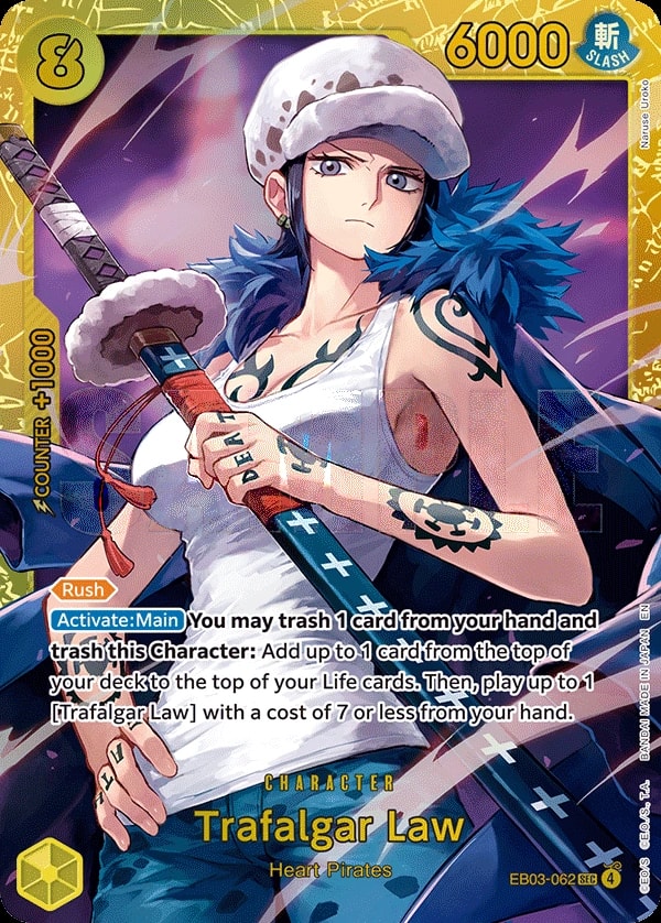 Trafalgar Law EB03-062 One Piece card