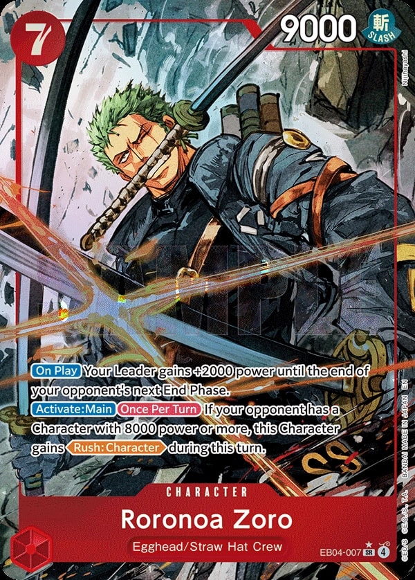 Roronoa Zoro (007) (EB04-007) One Piece card