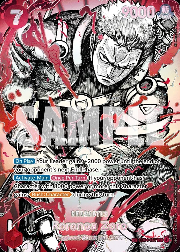 Roronoa Zoro (007) (EB04-007) One Piece card