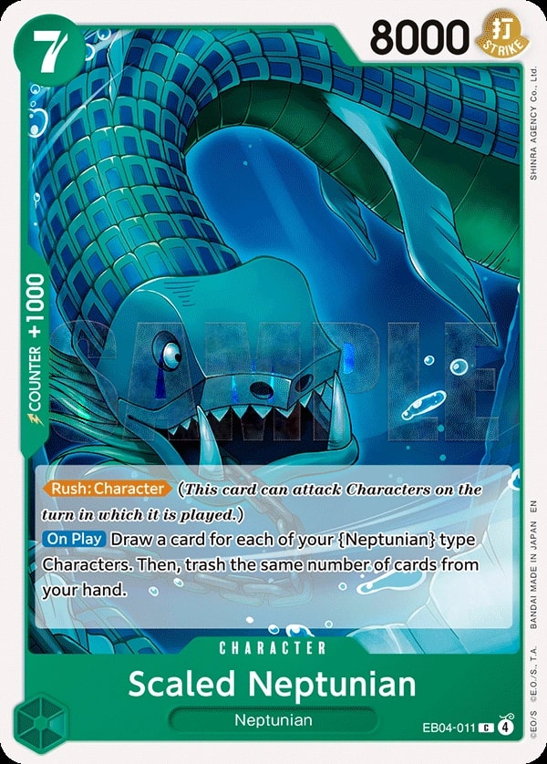Scaled Neptunian (EB04-011) — Common One Piece card