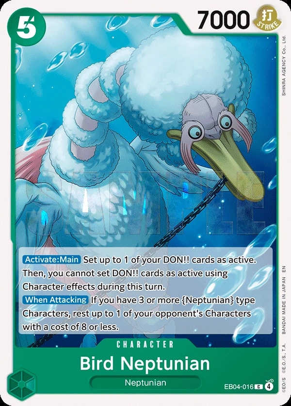 Bird Neptunian (EB04-016) — Common One Piece card